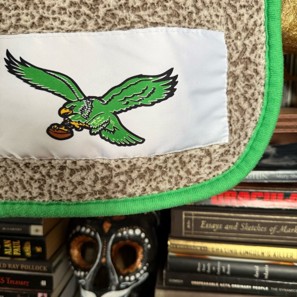 Logo Brands - Philadelphia Eagles - Throw Blanket - Green and White